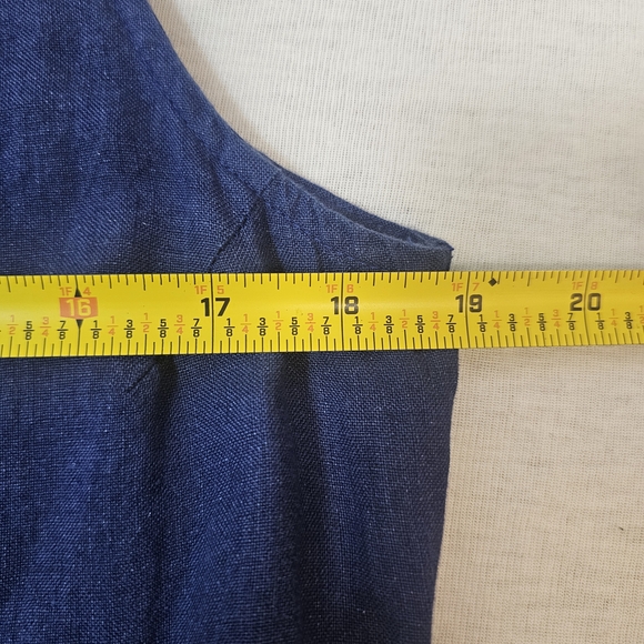 Pyne & Smith Sleeveless Linen  Button-Front Dress Size M - Picture 8 of 10